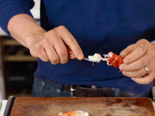 Достаньте мясо из фаланги