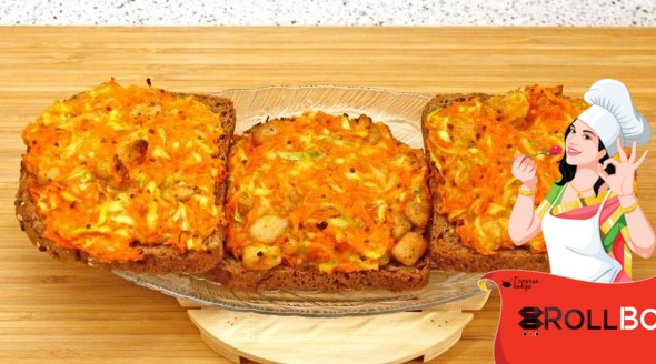 Горячие бутерброды с мясом, кабачком, морковкой, сыром и зернистой горчицей - «Кулинарные рецепты»