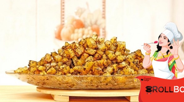 Картошка, запечённая в духовке с водорослями нори - «Кулинарные рецепты»